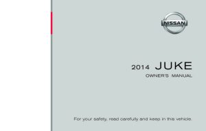 2014 Nissan Juke Bedienungsanleitung