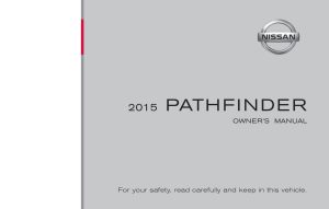 2015 Nissan Pathfinder Bedienungsanleitung