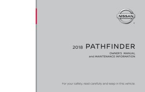 2018 Nissan Pathfinder Bedienungsanleitung