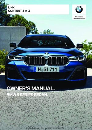 2022 BMW 5 Series Bedienungsanleitung