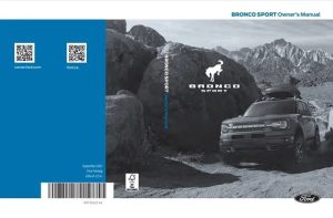 2023 Ford Bronco Sport Bedienungsanleitung